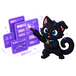 OOEngine 黑猫品牌图标